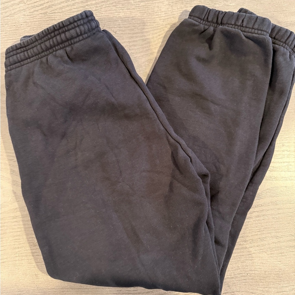 TNA Cozy Fleece Black Sweatpants